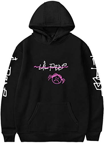 OLIPHEE Sudaderas con Capucha de Crybaby Impresión Chica Enojada R.I.P Lil Peep para Hombre Hei-M