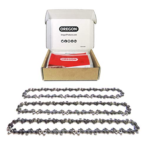 Oregon 3 x Saw Chains, 52 Drive Links: 35 cm (14-Inch) Husqvarna, McCulloch, Ryobi, Bosch Chainsaws and Others Paquete de 3 Cadenas de Sierra