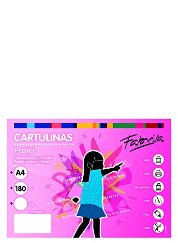 Pack 100 Cartulinas Color Blanco Tamaño A4 180g