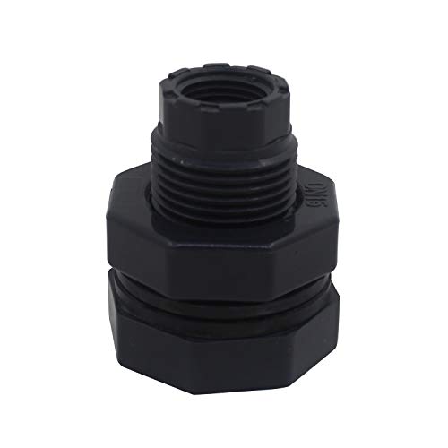 Pasamuros u pvc para tubo 20 25 32 40 50 63 75 90 110mm adaptador conector racor salida deposito agua roscado manguitos (3/4 inch rosca DN20 - OD25mm)