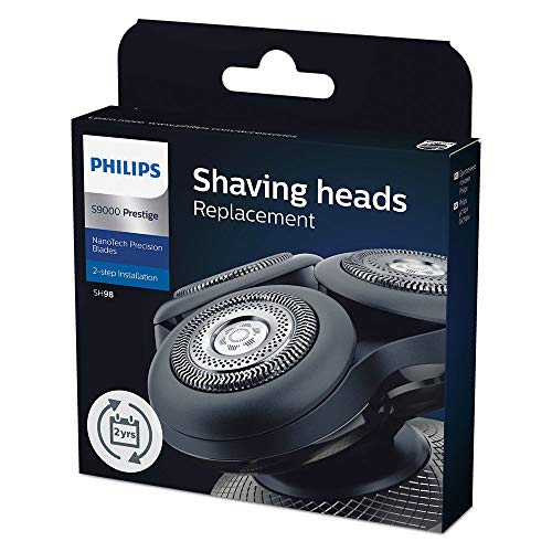 Philips SH98/70 - Pack de 3 cabezales de afeitado de repuesto para Philips Prestige S9000