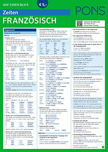 PONS Zeiten auf einen Blick Französisch: 73