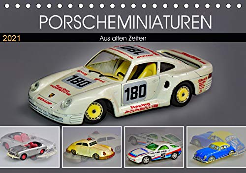 PORSCHEMINIATUREN (Tischkalender 2021 DIN A5 quer): gesammelt - verspielt - vergessen (Monatskalender, 14 Seiten )