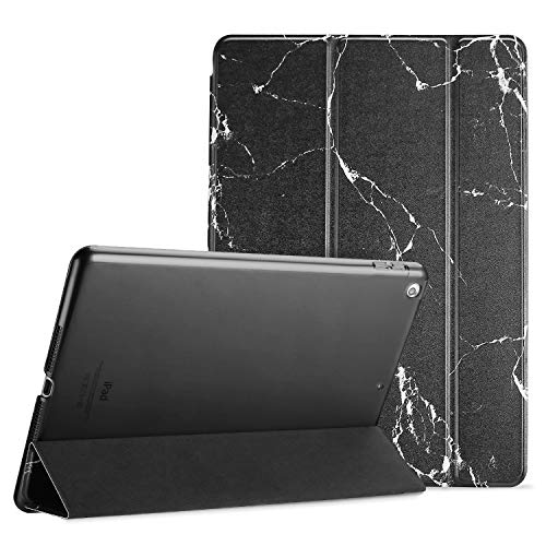 ProCase Funda para iPad 6 2018/iPad 5 2017 9.7" Modelos Viejos A1893 A1954 A1822 A1823, Carcasa Delgada Ligera Posterior Translúcido Cubierta Inteligente para iPad 9.7 Pulgadas 2018/2017 -Mármol Negro