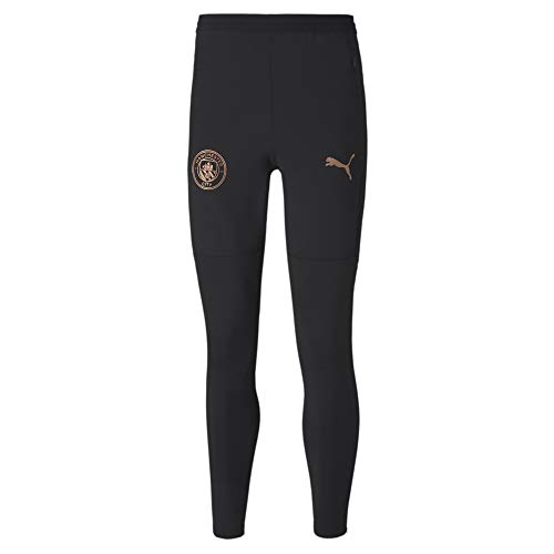 Puma Manchester City Temporada 2020/21-Training Pants w/Zip Pockets and z Pantalón, Unisex, Black/Copper, M