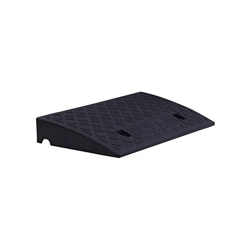 Rampsas De Acera Para Sillas De Ruedas, Alfombrilla De Plástico De Color, Alfombrilla Antideslizante Para Rampsas Portátiles, Alfombrilla Para Bicicletas, Rampsas De Seg(Size: 50*27*11CM,Color:negro)