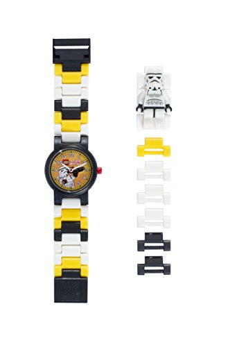 Reloj modificable infantil con figurita de la tropa de asalto de LEGO Star Wars 8020424 negro/blanco