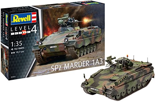 Revell Maqueta de Tanque, SPZ Marder (martas) 1 A3, con Muchos Detalles, Kit Modelo, Escala 1:35 (03261)