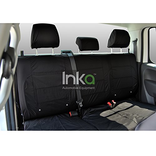 Seat Toledo Taxi Inka - Fundas para asientos traseros (impermeables, 60/40), color negro