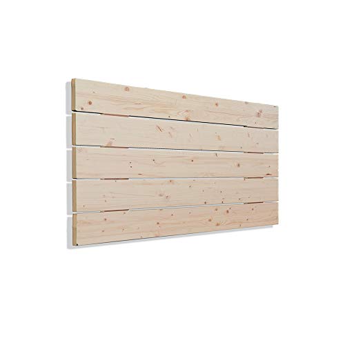 Silcar Home | Cabecero de Madera Modelo Avenco, 90 105 115 145 160cm, Transporte Incluido, Anclajes Incluidos | Cabecero para Camas de Madera Tipo Palet rústico (105 cm)