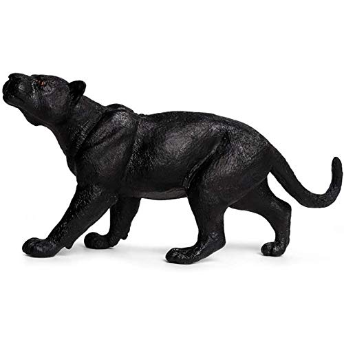 Skysep Figuras Pantera Negra Escultura Modelo Coleccionable al Aire Libre Jardín Estatua Casa Decoración Figura Animal Adornos Regalos 24 X 7 X 11CM Juguetes