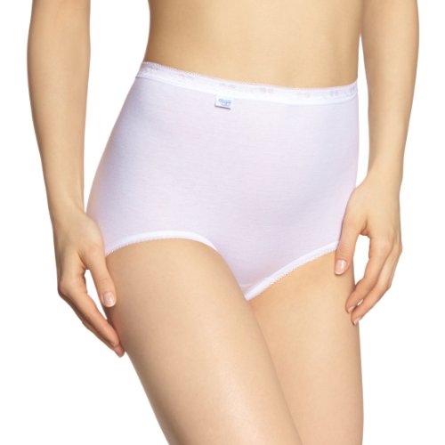 Sloggi Basic Maxi, Bragas para Mujer, Blanco, 60, Pack de 2