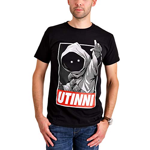 Star Wars Camiseta para Hombre Jawa Utinni Cotton Black - S