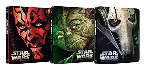 Star Wars Trilogia Episodios I-III Edicion Metalica Steelbook [3Blu-Ray] [Region Free] (Audio español. Subtítulos en español)