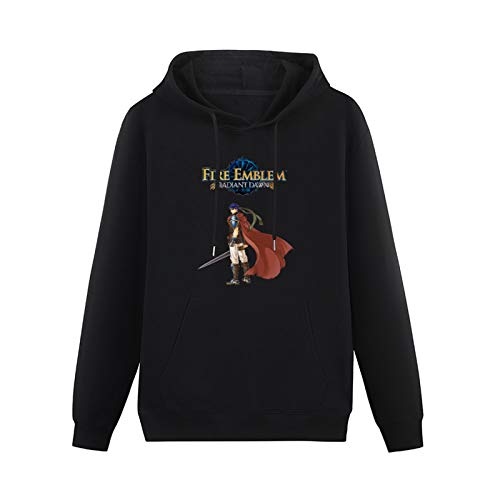 Sweatshirt Hoodie Fire Emblem Radiant Dawn Hooded with Drawstring Pockets Black 3XL