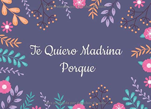 Te Quiero Madrina Porque: Regalo Madrina, Regalos Padrinos (Regalo para madrina)