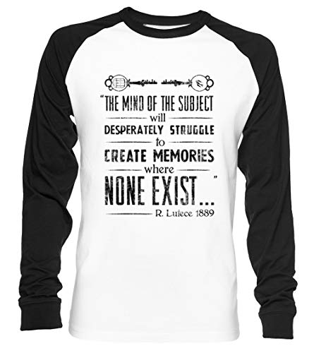 The Infinite Starter Remastered Unisex Camiseta De Béisbol Manga Larga Hombre Mujer Blanca Negra