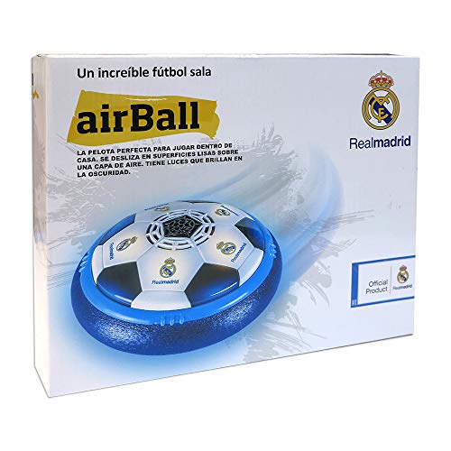 Toy Partner Airball Real Madrid Air Ball Luces Deslizante, Blanco Y Azul