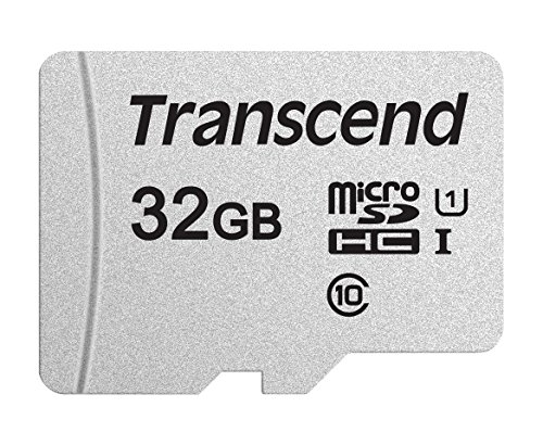 Transcend Usd300S Tarjeta Microsd de 32Gb, Clase 10, U1, A1, Hasta 95 Mbs de Lectura