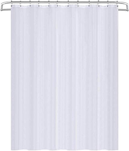 Utopia Home Cortina De Ducha - Cortinas De Baño – Blanco – Impermeable y Resistente al Moho (180 x 200 cm)