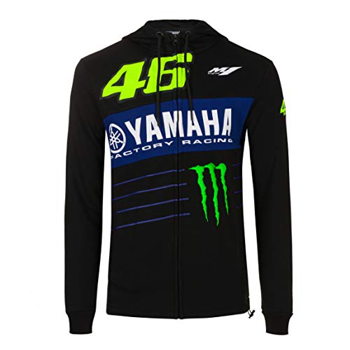 Valentino Rossi Colección Yamaha Monster 46 Sudadera, Unisex, Nero, M