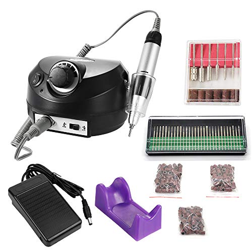 VISLONE Torno para Uñas, 30000r Esmalte de uñas eléctrico Extracción de herramientas, Nail-art Equipos Torno Pedicura Profesional Nails Salon Tools JMD-202