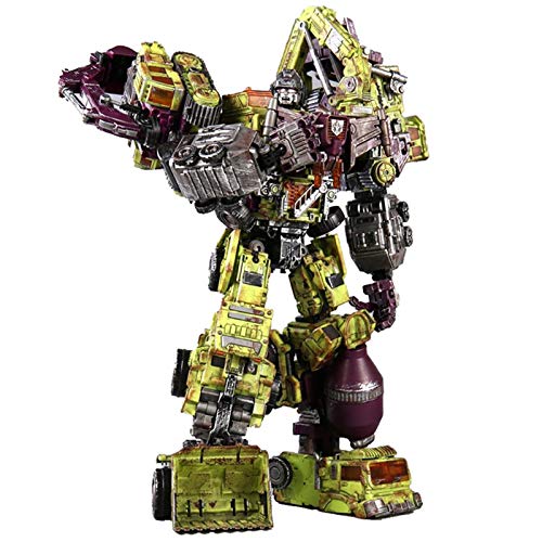 XILALA Juguètes de tránsformérs, 6 en 1Transformación Figura de acción Toy Devastator Combiner Robot Daño de Batalla Ver.Modelo 43cm de deformación de Gran tamaño.