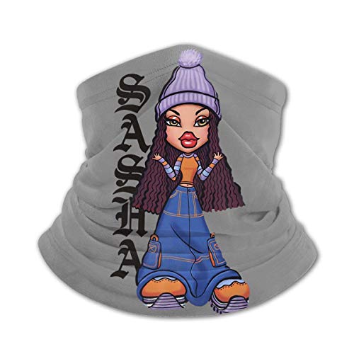 Yaxinduobao Calentador de cuello Bratz Sasha Unisex Teen Neck Warmer able & Ski Tube Scarf Variety Towel Scarf Ice Silk