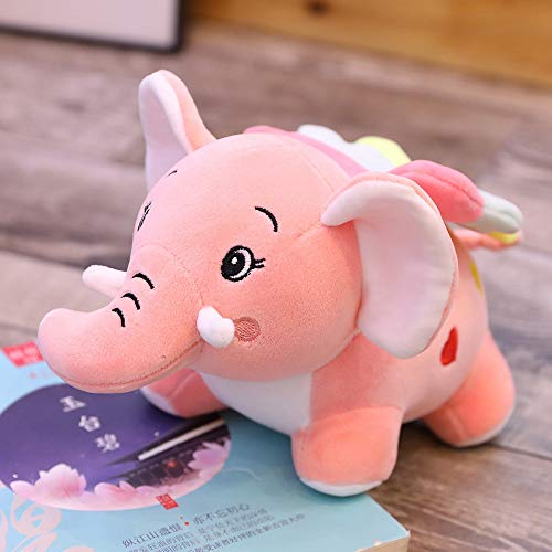 YXYL Suave Felpa Muñeca Peluche 30cm Cute Fly Elephant with Wings Peluches Rellenos Suaves Kawai Animal Dolls Almohada Encantadora para niños Regalos para niños Peluche