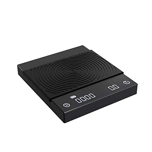 Z-LIANG Timemore B22 Nueva versión Black Mirror Basic Coffee Scale Escalas de Cocina con Tiempo automático para el Espresso y vierte sobre Digital Oficina (Color : Black, Load Bearing : 2Kg)