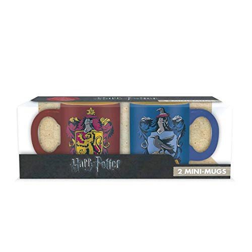 ABYstyle -HARRY POTTER - Set 2 mini-Tazas - 110 ml - Gryffindor y Ravenclaw