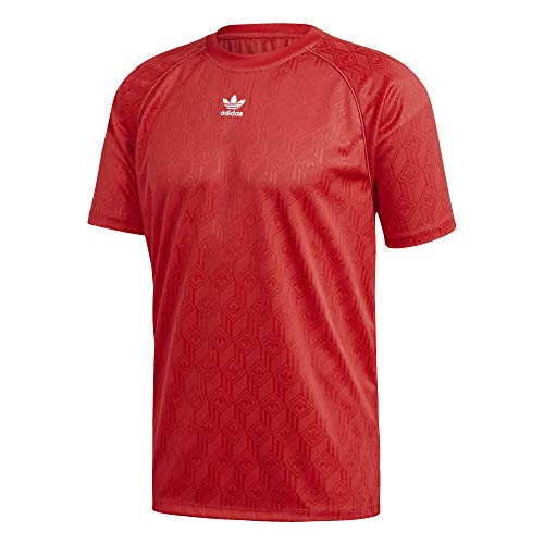 adidas Mono Jersey Pol Camiseta de Manga Corta, Hombre, Lush Red/White, XL