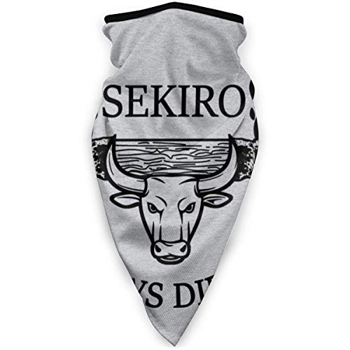 AmyNovelty Neck Warmer,Sekiro Shadows Die Twice Blazing Bull Dark Hombres Mujeres Diadema, Cómodo Headwears 12 En 1 para Gym Running,24x52cm