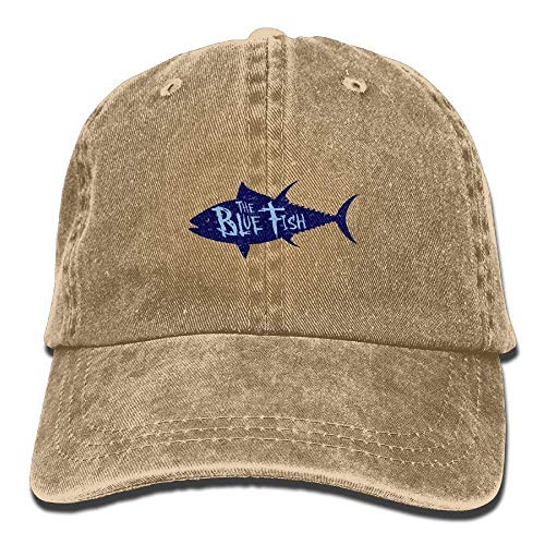 ANIDOG Blue Fish Unisex Lavado Ajustable Vintage Cowboy Hat Denim Gorras de béisbol Unisex