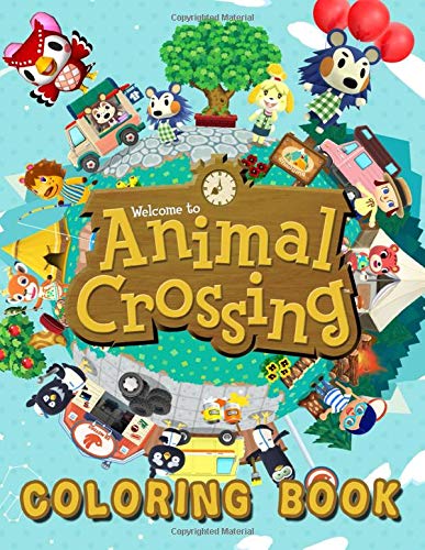 Animal Crossing Coloring Book: Jumbo Animal Crossing Coloring Books For Kids With High Quality Images