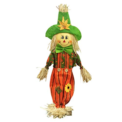 Artibetter Adorno de muñeca de espantapájaros de Halloween Lindas Figuras de espantapájaros para Accesorios de decoración de Fiesta de casa embrujada de Halloween