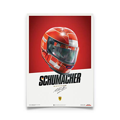 Automobilist | Ferrari F1-2000 - Michael Schumacher - Casco - cartel | Estándar Tamaño del cartel