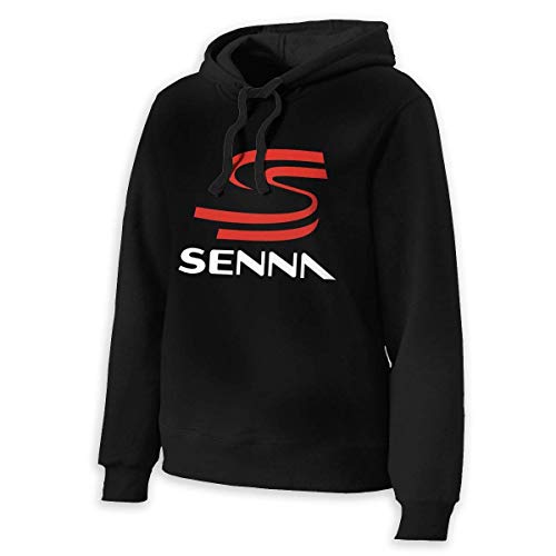 Ayrton Senna Sudadera con Capucha de Manga Larga para Mujer/niña Sudadera con Capucha Half Dome