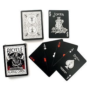 Bicycle Black Tiger Deck - Baraja de cartas, color rojo