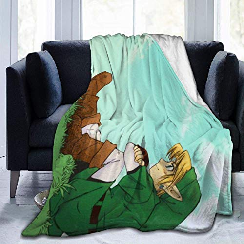 BigHappyShop Legend of Zelda Ocarina of Time - Manta de forro polar ultra suave, antibolitas, ligera, para sofá, cama, sala de estar