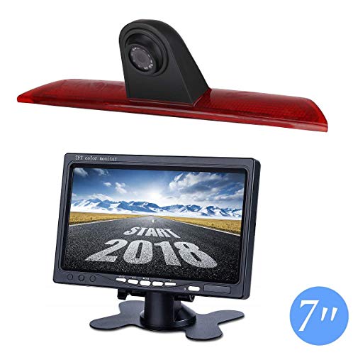 Cámara de Visión Trasera 3. Luz freno Cámara marcha atrás + 7 "Monitor para FORD Transit F150/F250/F350 (2014-2019)