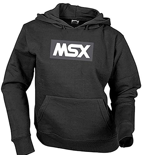 Camisetas EGB Sudadera Adulto/Niño MSX ochenteras 80´s Retro (Negro, L)