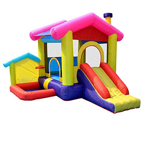 Castillo cojín de aire Inflable castillo de la despedida de House Party Kids hinchables casa con soplador de aire Incluye diapositivas soplador interior al aire libre for los niños castillo inflable