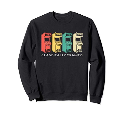 Classically Trained Gamer Vintage Retro Gaming Arcade 80s Sudadera