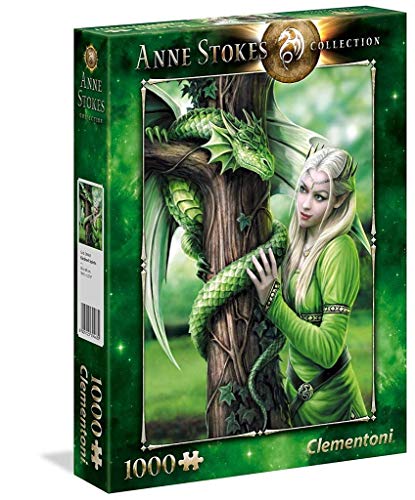 Clementoni- Anne Stokes-Kindred Spirits Puzzle, 1000 Piezas, Multicolor (39463.0)