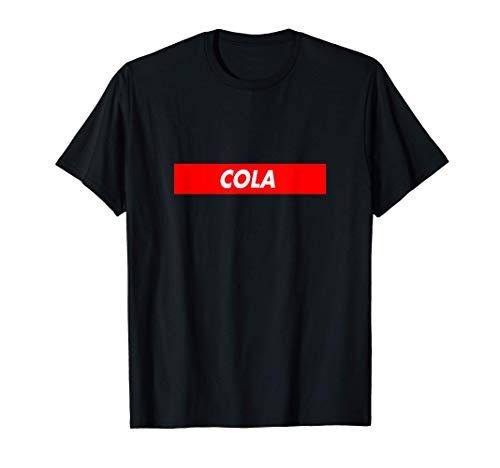 Cola Red Box Logo Food Lovers Funny Camiseta