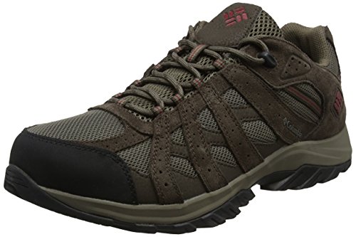 Columbia Canyon Point, Zapatillas de Senderismo Impermeables Hombre, Marrón (Mud, Red Element), 41 EU