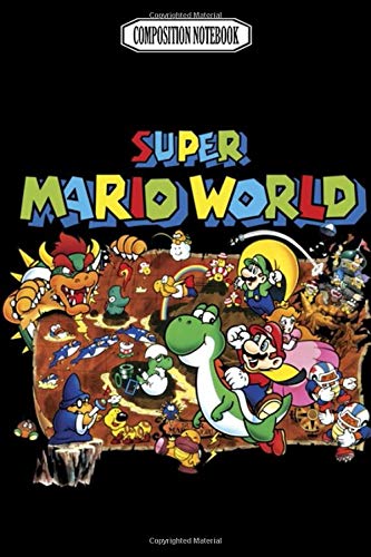 Composition Notebook: Super mario world map consoles super lanyard gameboy handheld nintendo Journal Notebook Blank Lined Ruled 6x9 100 Pages