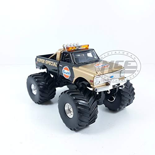 Desconocido 1/43 Chevrolet K-10 Monster Truck Gulf Oil 1971 Greenlight