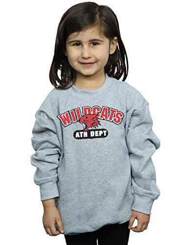 Disney Niñas High School Musical The Musical Wildcats Athletic Camisa De Entrenamiento Deporte Gris 5-6 Years